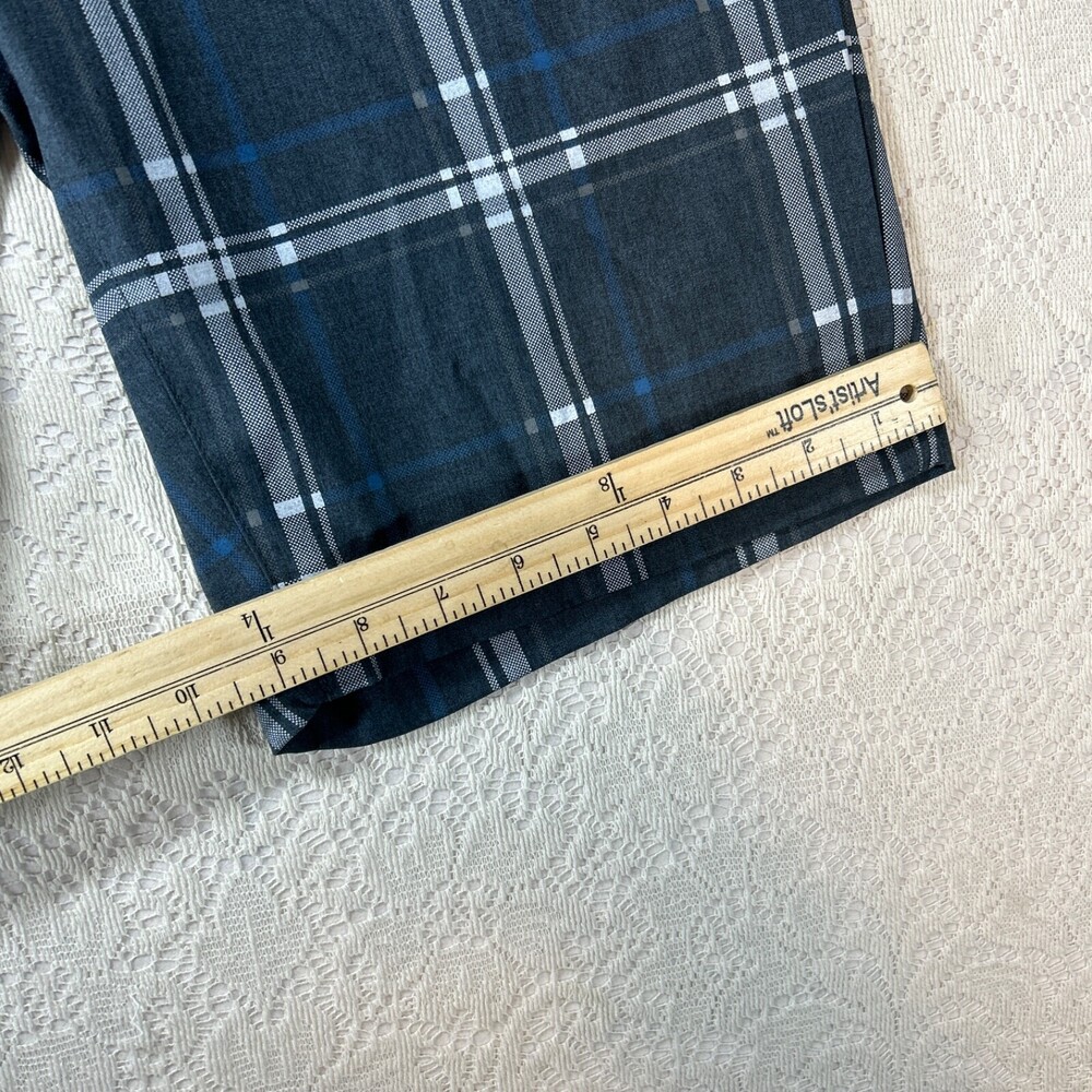 Urban Pipeline Men's Chino Shorts Size 30 Grey Plaid Max Flex Shorts Golf Flat - Picture 4 of 16